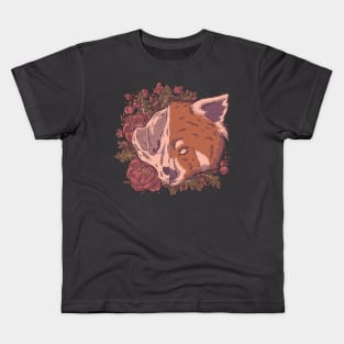 Autumn Red Panda Skull Kids T-Shirt